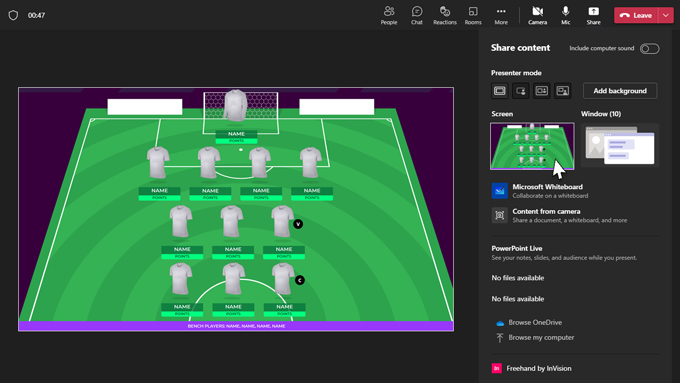 Share Screen via MS Teams -  step-by-step tutorial
