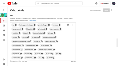 Use YouTube Tags To Grow Your FPL Channel Fast
