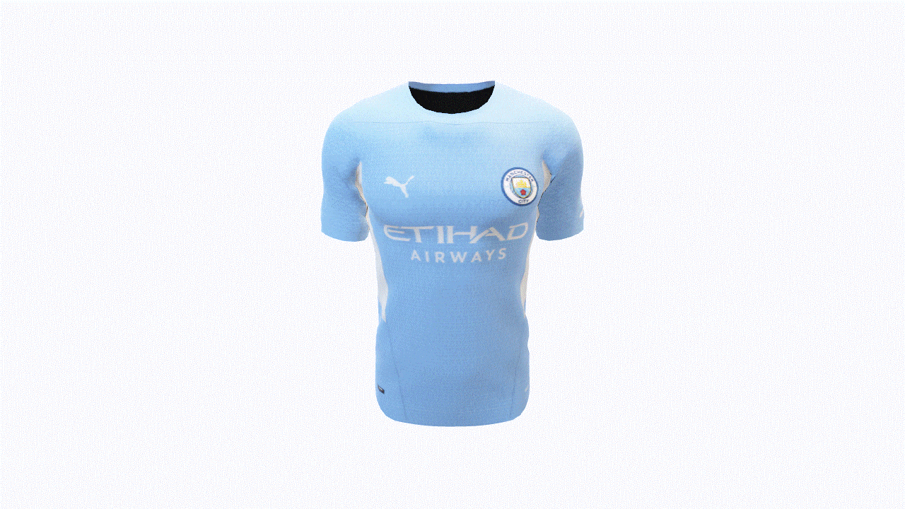 3D Object Animation Premier League Team Shirt