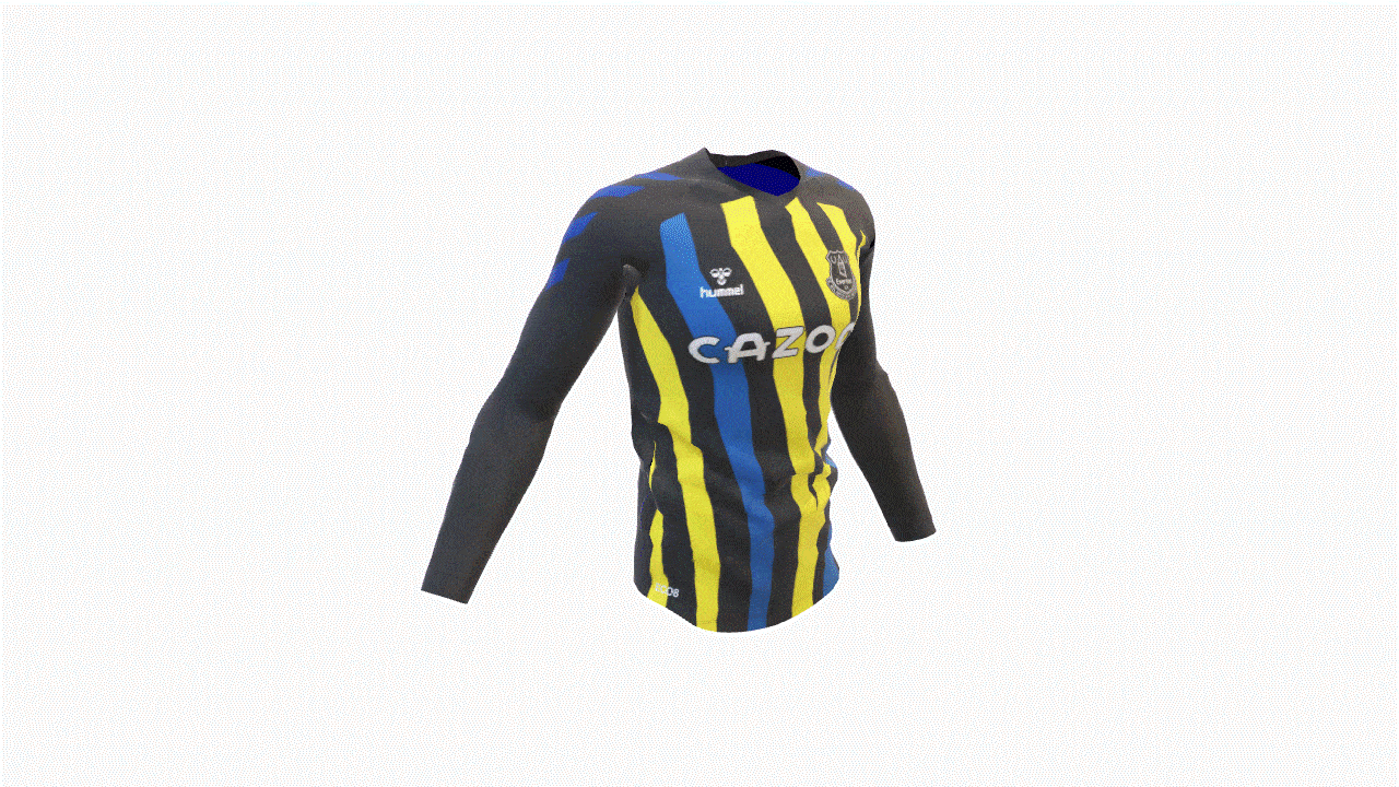 3D Object Animation Premier League Goalkeeper Shirt