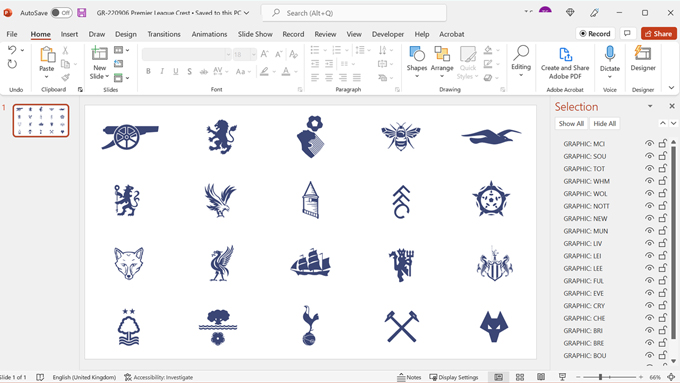 Premier League Crests