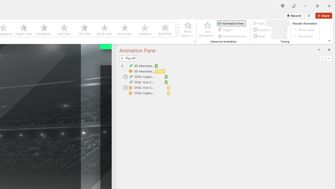 PowerPoint Animation Pane