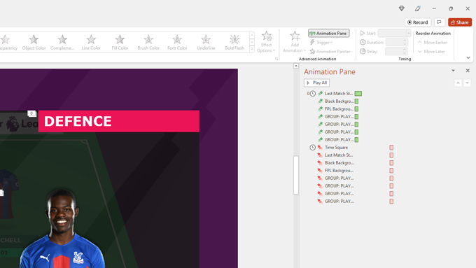Template comes with ready-made animation