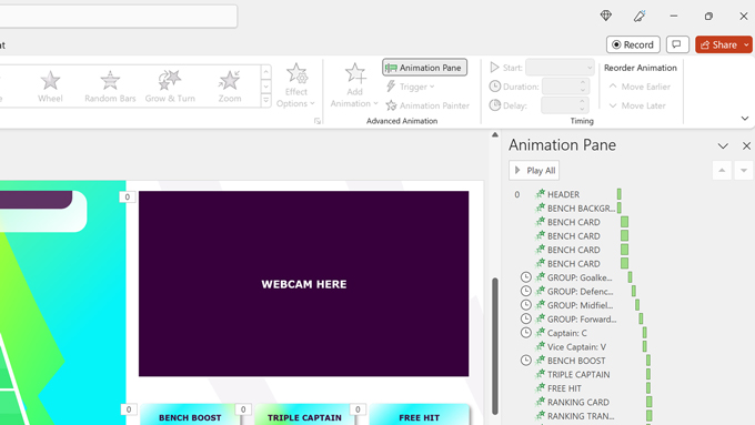 PowerPoint Animation Pane